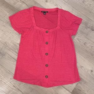 Cable and Gauge Pink Top